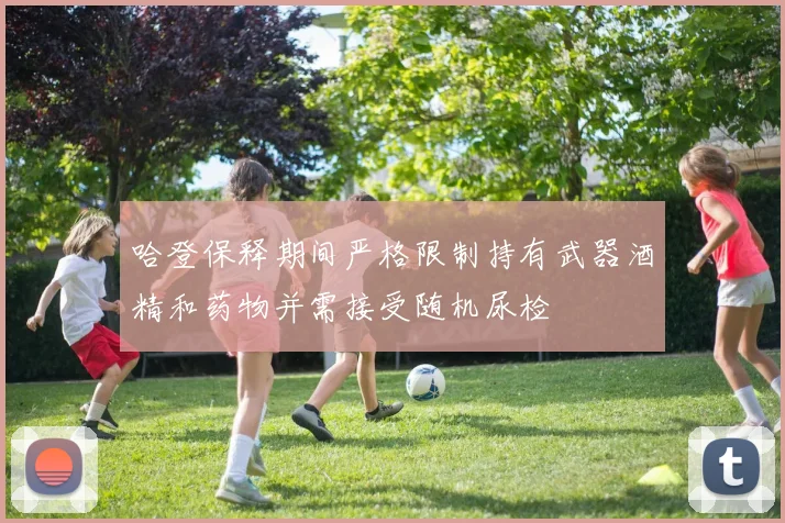 哈登保释期间严格限制持有武器酒精和药物并需接受随机尿检